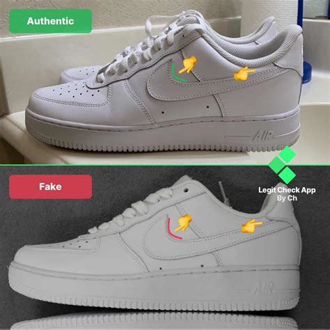 how to tell if your nike air forces are fake|faux air force 1 nikes.